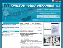 Tablet Screenshot of christov-feinmechanik.com